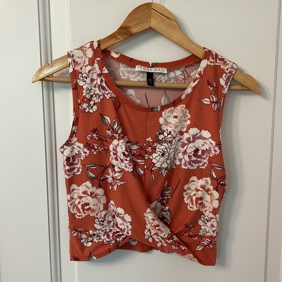 Planet Gold Tops - Planet Gold Crop Top